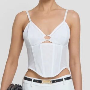 NWT Viktoria & Woods Charmed Bustier White